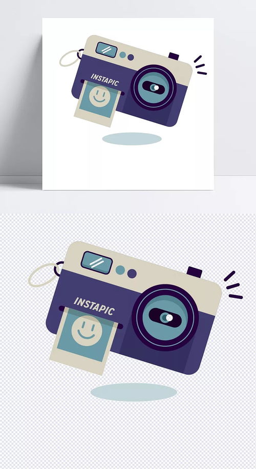 手繪卡通拍立得相機(jī)的現(xiàn)代設(shè)計(jì)與旅游廣告應(yīng)用